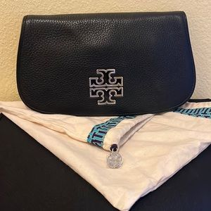Tory Burch Black Leather Clutch
